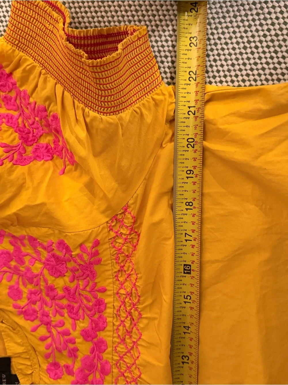 J. Crew mustard yellow